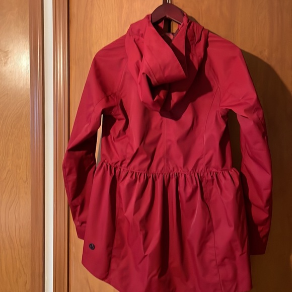 Lululemon red rain rebel rain coat - Picture 3 of 6